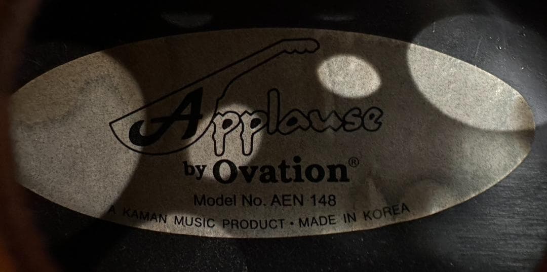 アプローズ Applause by Ovation　AEN148　エレアコギター