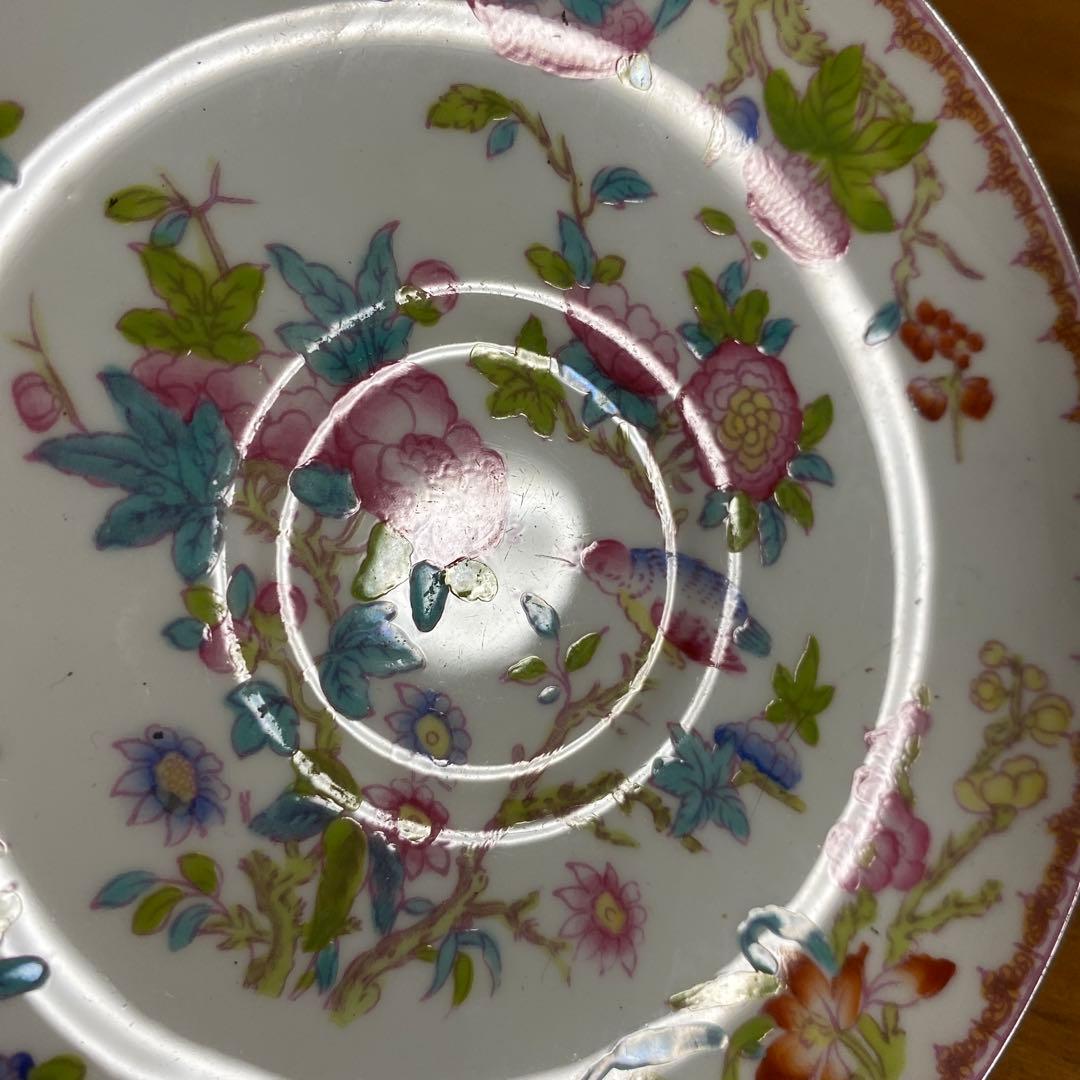 希少オールドミントン　カッコー　エナメルペイントの美しいティーセット　シノワズリ