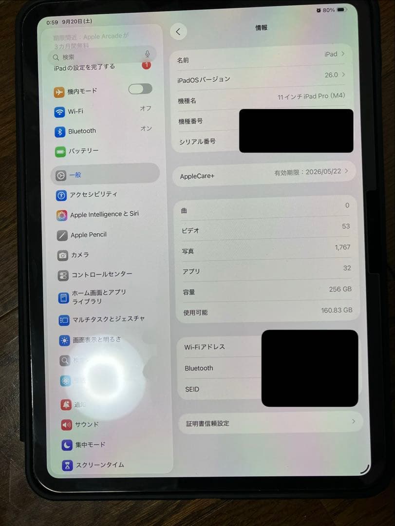 iPad pro M4 シルバー 256GB 11インチ