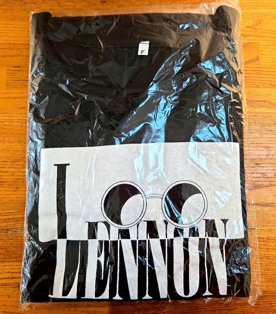 希少　ジョン・レノン　I LOVE LENNON 　ブラックTシャツ Fサイズ