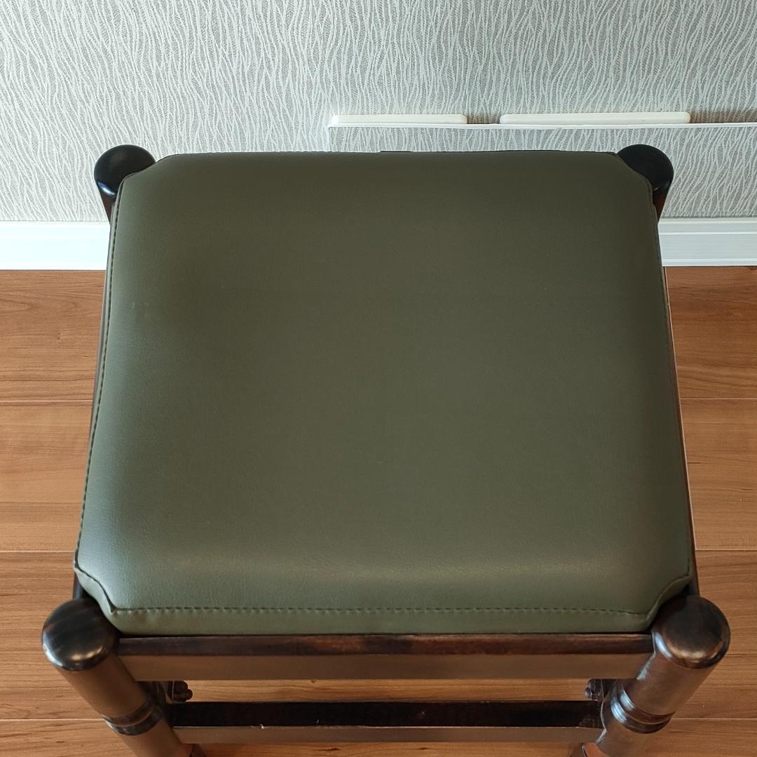 ヴィンテージ　スツール　サイドチェア　オットマン　レザー