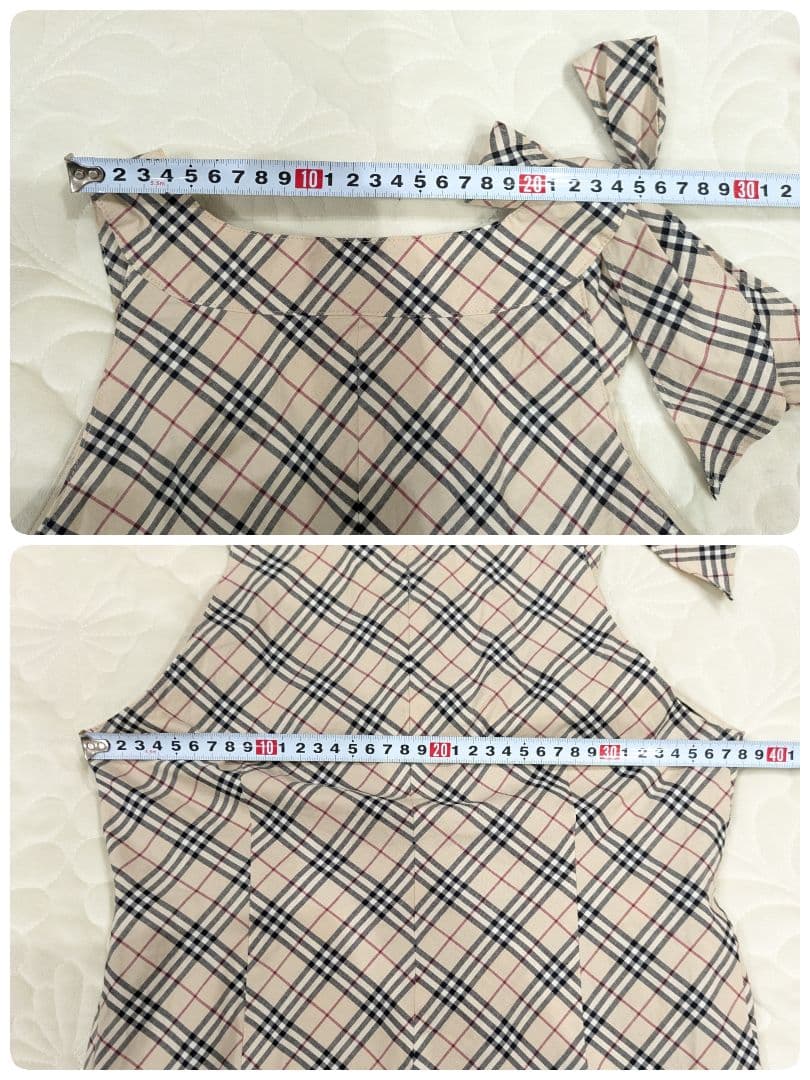 売約済み☆専用　肩リボン ノースリーブ ノバチェック ホースロゴ