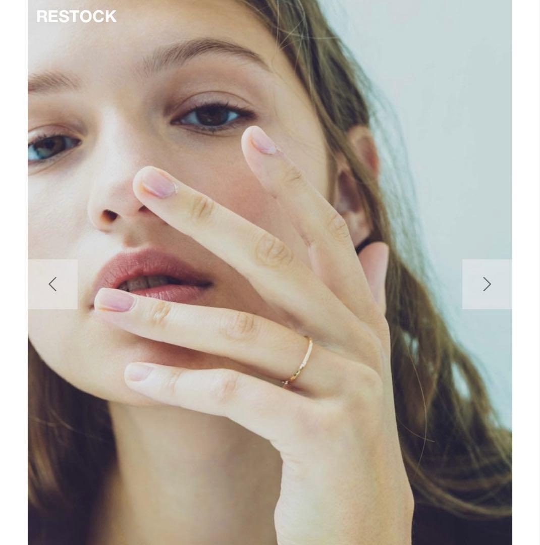 ete K10 クレールカットリング【美品】ピンキーリング　シンプル