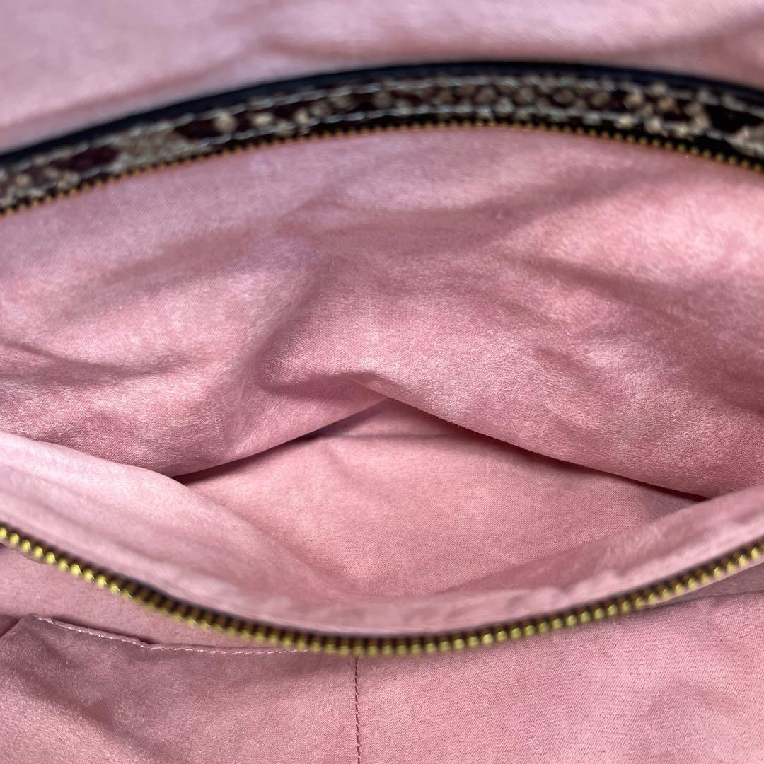 極美品　COCOCELUX GOLD 2WAYバッグ ネイビー 紺 レザー781