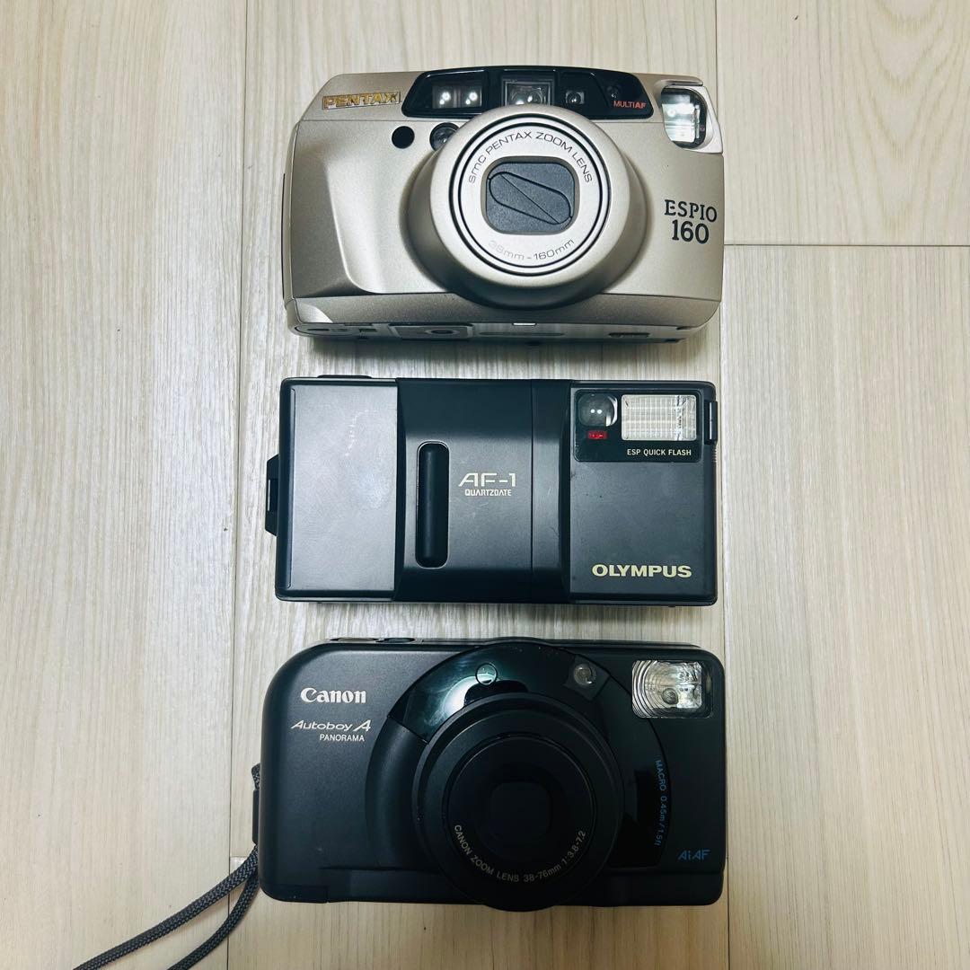 PENTAX OLYMPUS Canon フィルムカメラ 3台セット