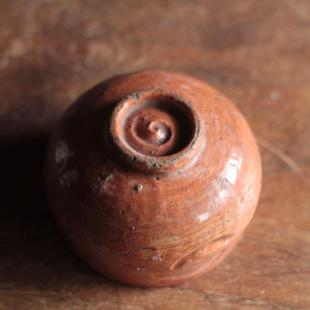 赤楽 小碗 No.5 大盃 小服茶碗 茶籠茶碗 古美術 古道具 アンティーク
