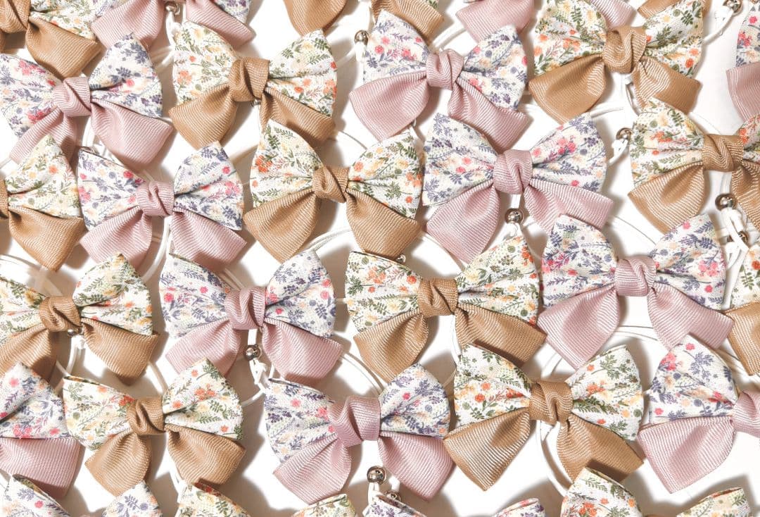 背景布+秋色花柄トリミングチョーカー　リボン　ペット撮影用フォトブース　業務用