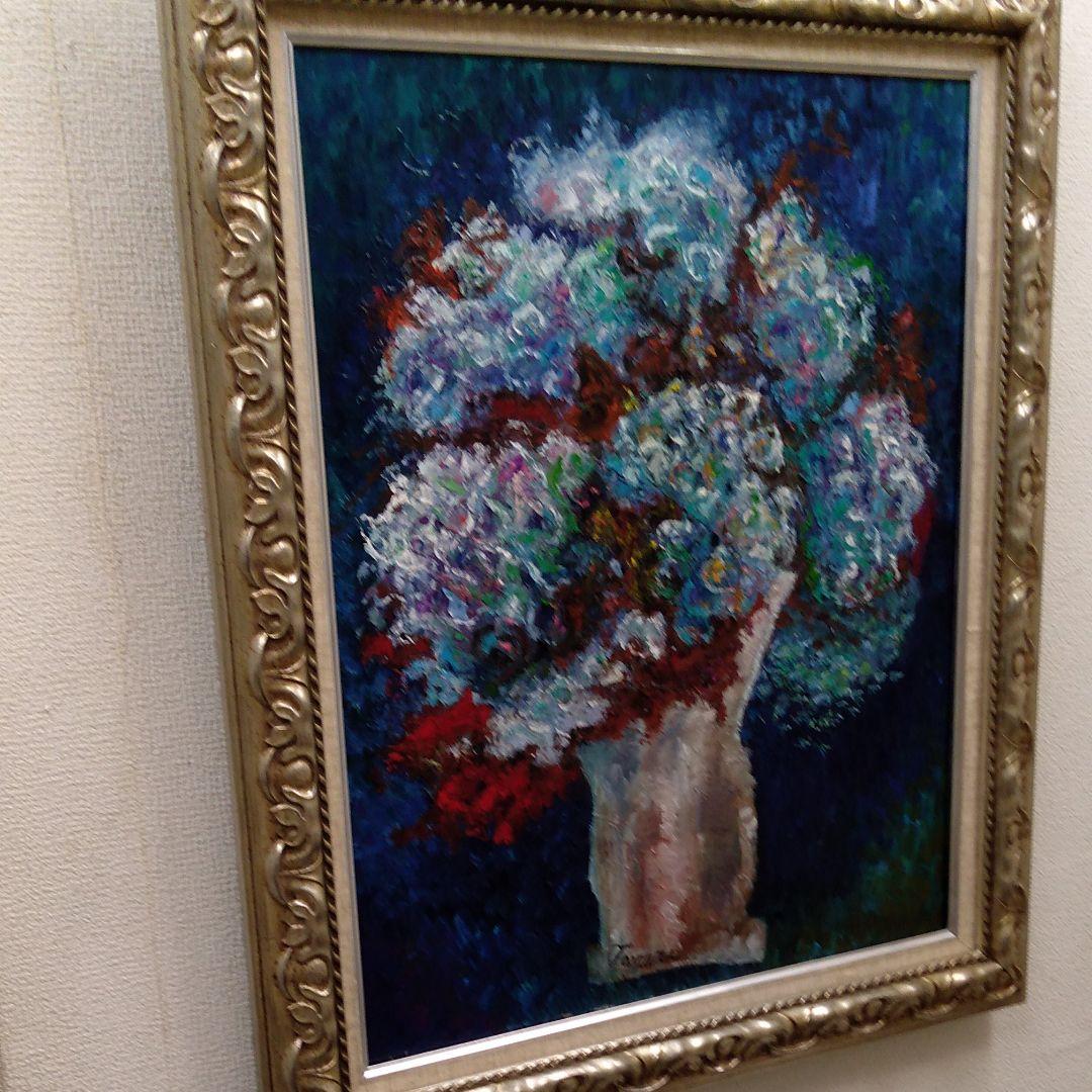 肉質油絵　タテ　F15　美術専門誌　評価1080000円　田村たかえ