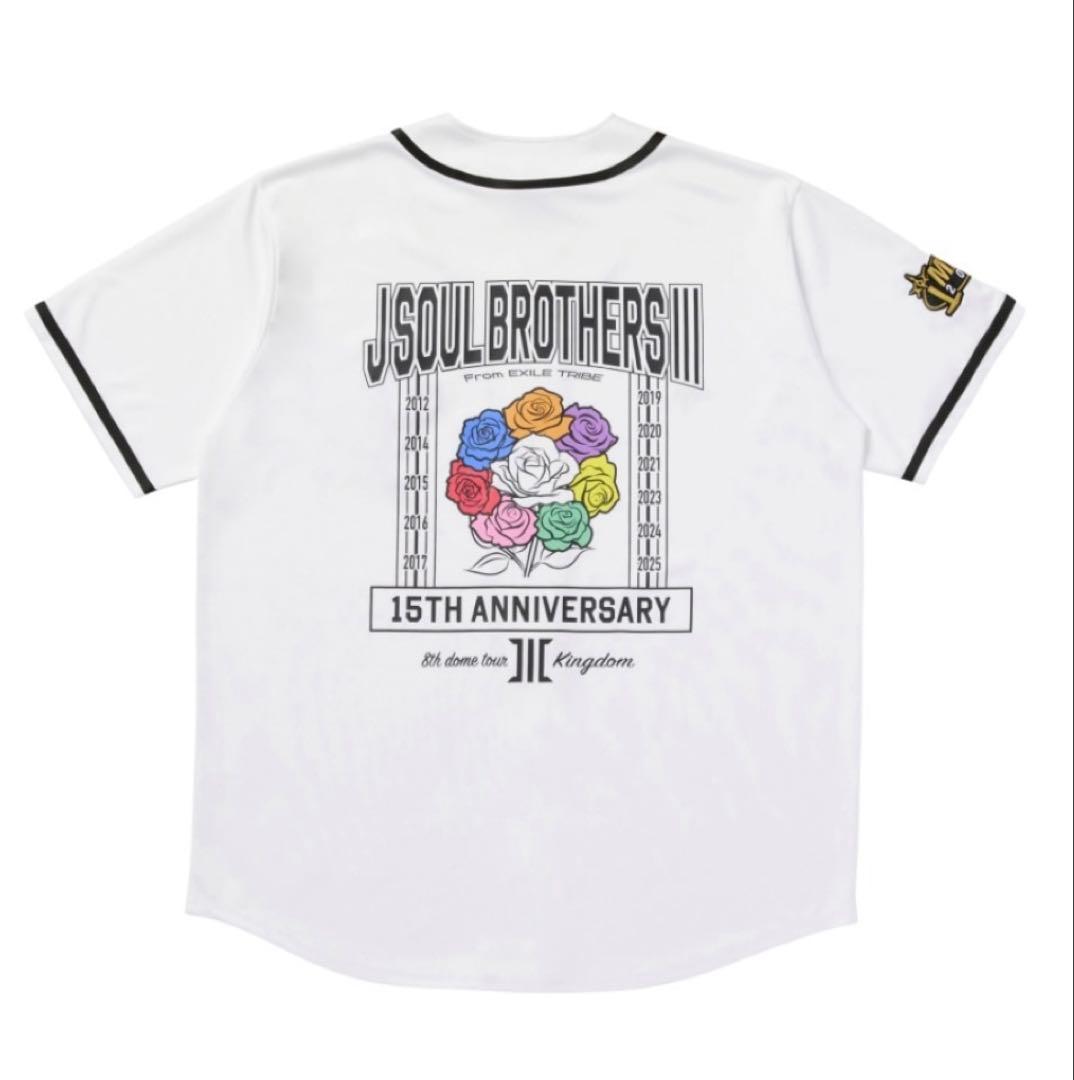 【FC限定】三代目KINGDOM ベースボールシャツ/WHITE