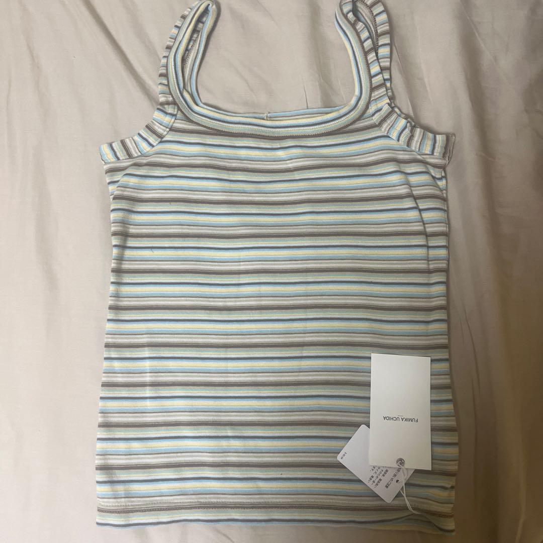 FUMIKA UCHIDA ストライプタンクトップ