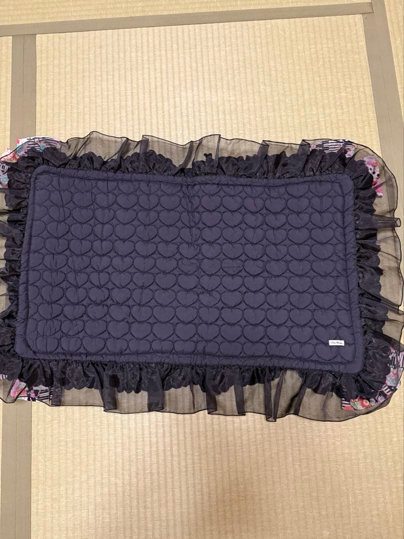 きゃんナナ×イヌフワリ 限定和ロリ風カフェマット＆つまみ細工バレッタのセット