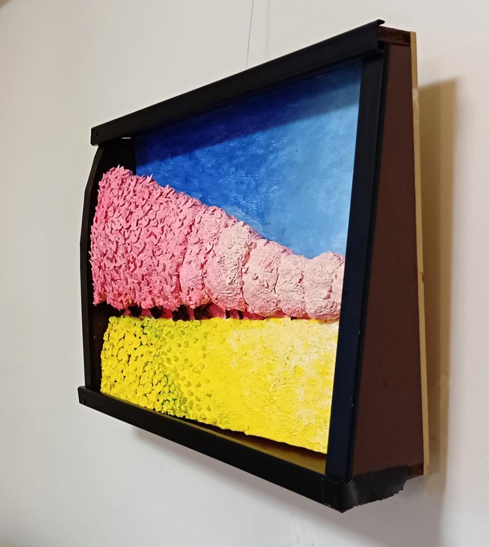 「権現堂公園の桜と菜の花」（未来絵画）