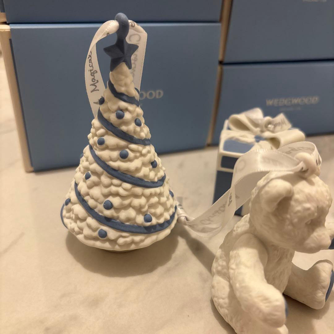 【新品未使用】ウェッジウッド クリスマスオーナメント5点セット