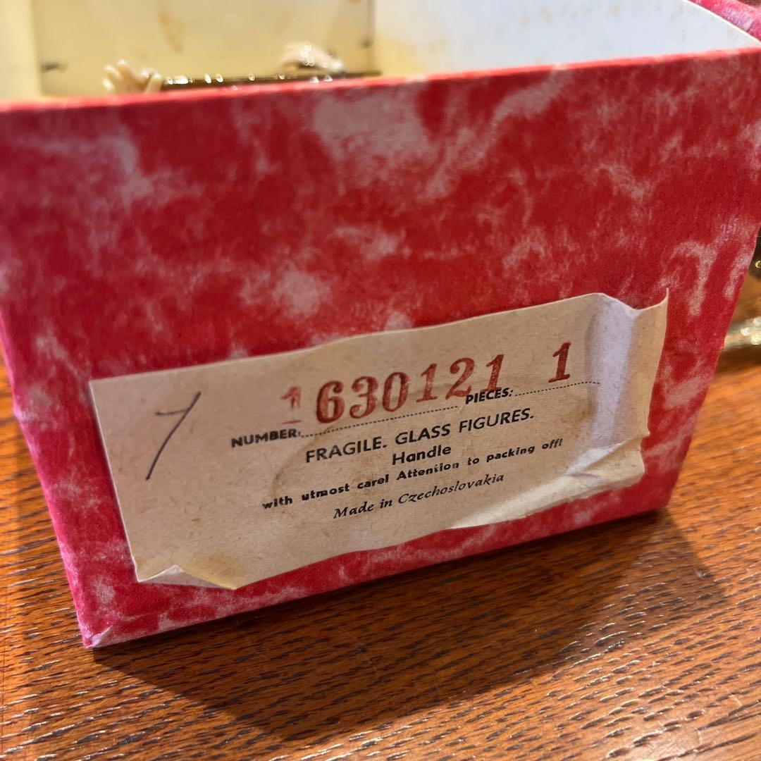 マ*ド様 希少　アンティーク　スワロフスキー　ボヘミアングラス　オーケストラ　置