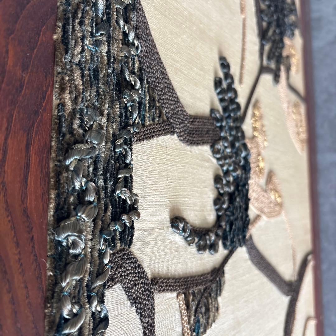 刺繍　デザイン的な屏風間仕切り191.5cm×44cm　パーテーション