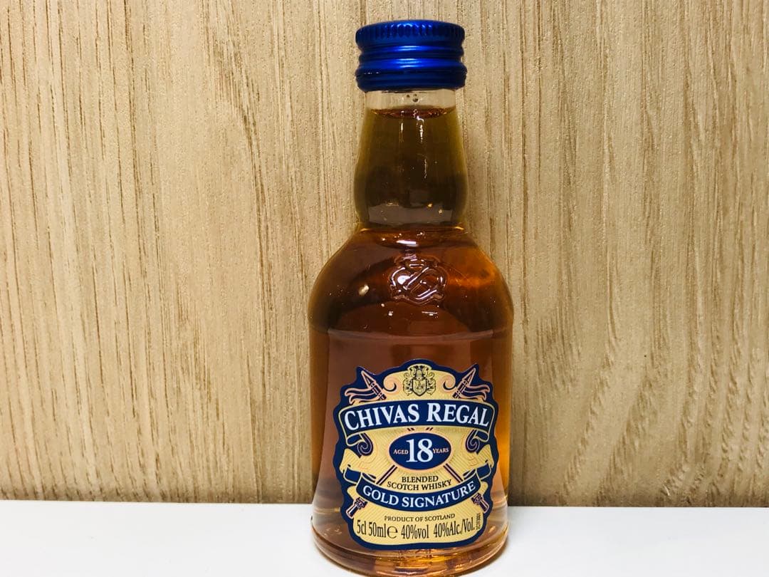 524［未開栓］CHIVAS REGAL 12年 ミズナラ ミニボトル50㎖付き