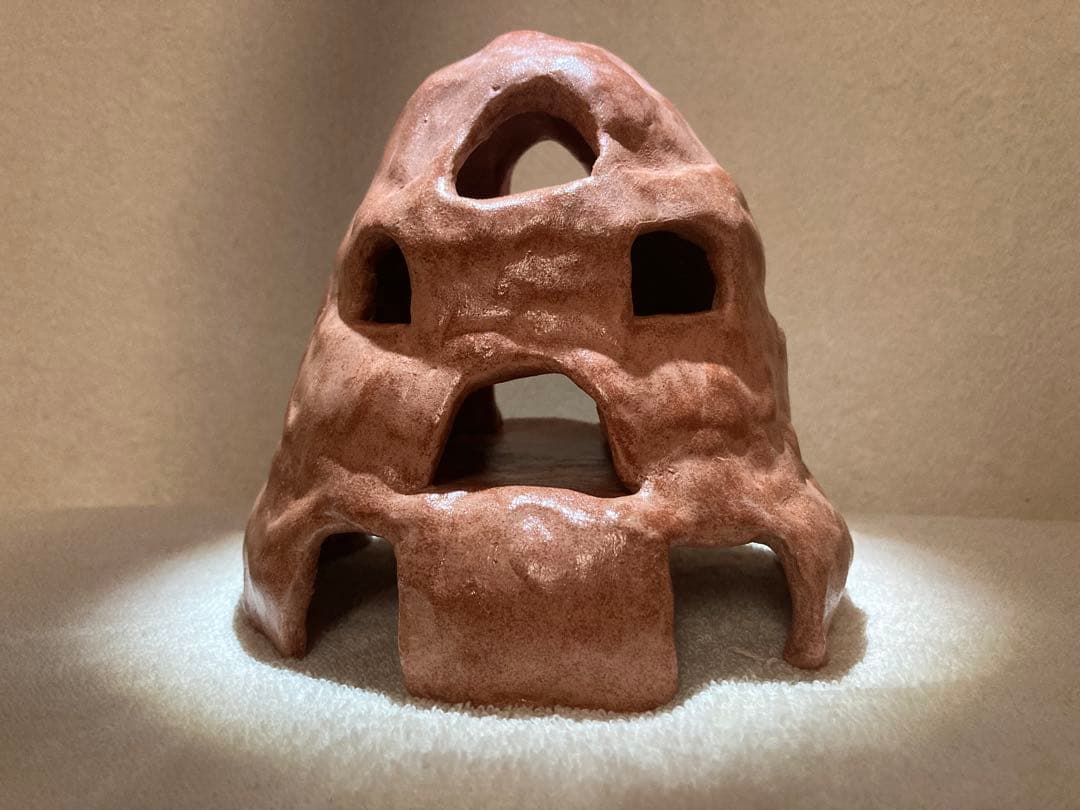 希少造形】焼成クラフト 多層洞窟シェルター 高級アクアリウム レイアウト用品