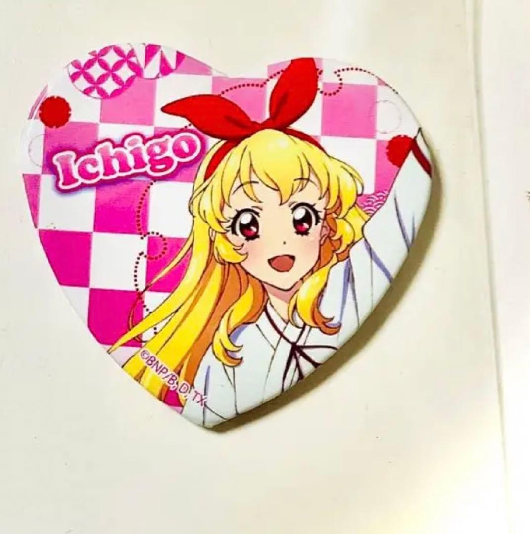 オールアイカツミュージアム 星宮いちご ハート型缶バッジ