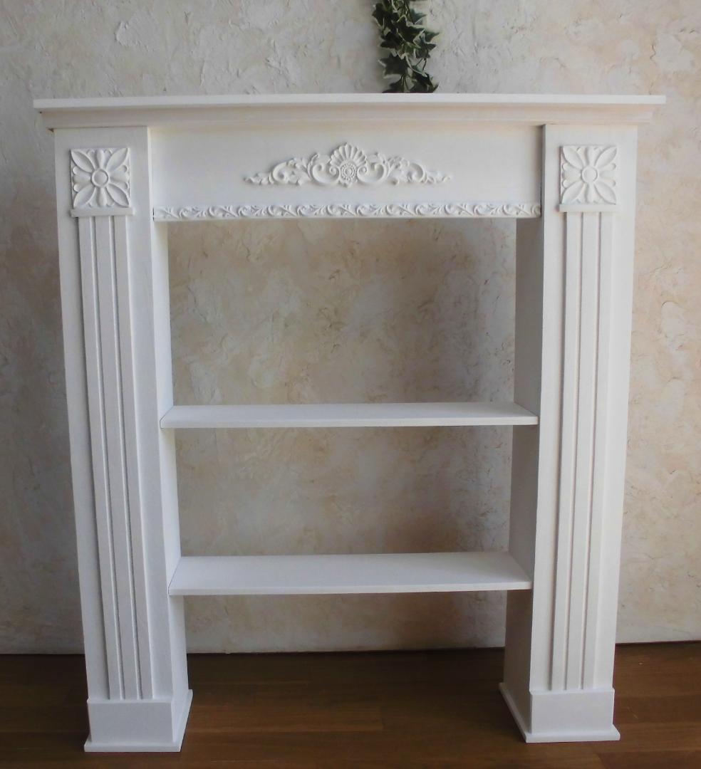 マントルピースC型＋引き出し(いちごみる) 送料込 組立タイプ