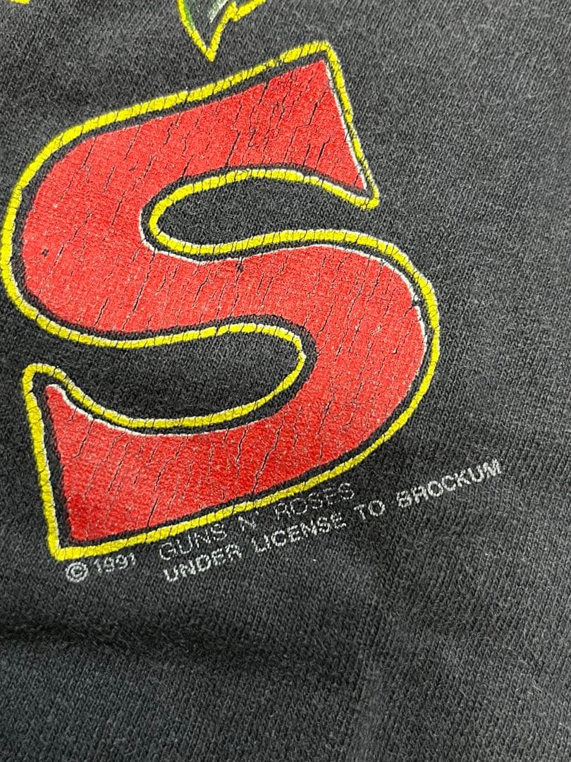 1991年GUNS N' ROSES ガンズロックT ツアーT ブロッカム