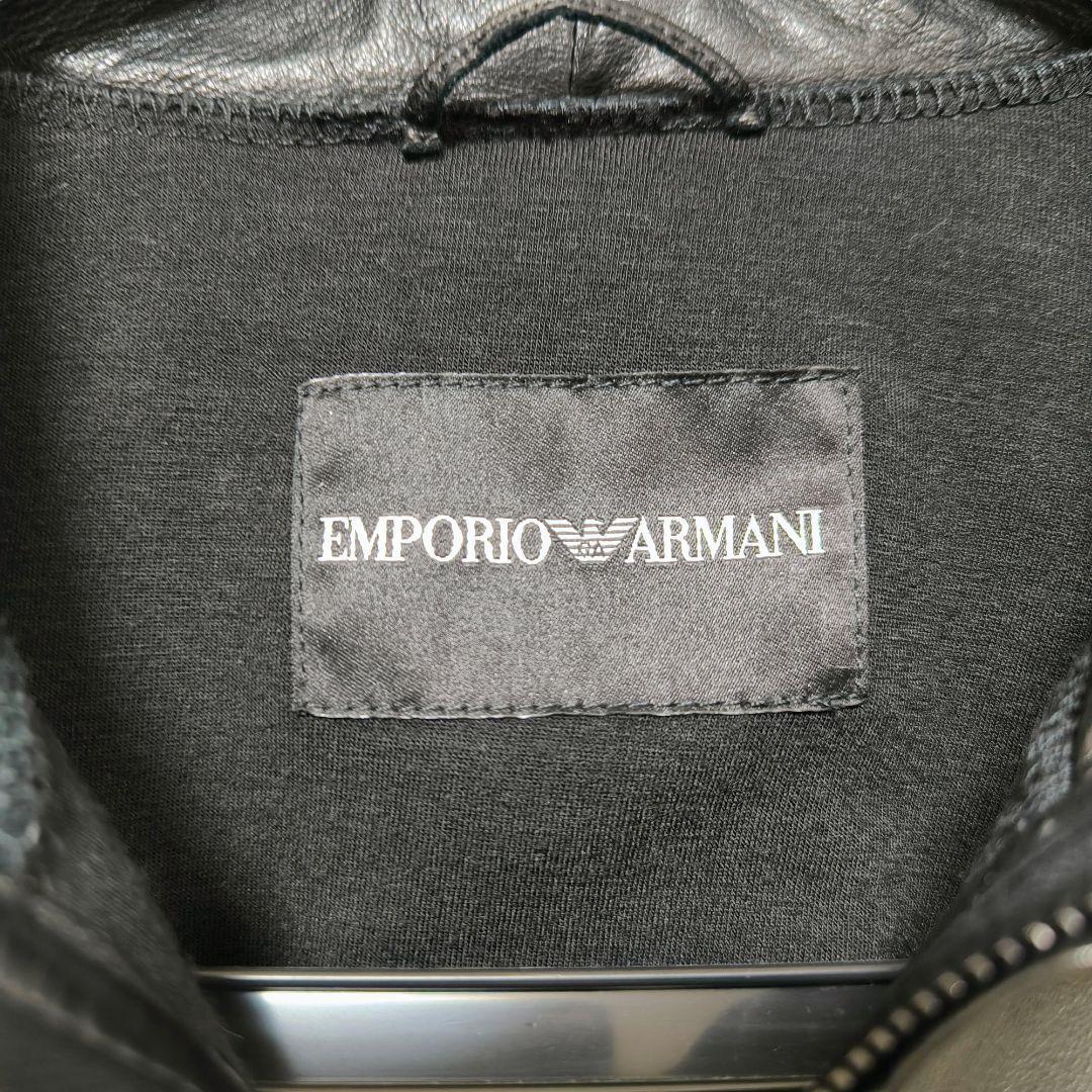 EMPORIO ARMANI　レザー　切替　ジャケット　GACKT着用