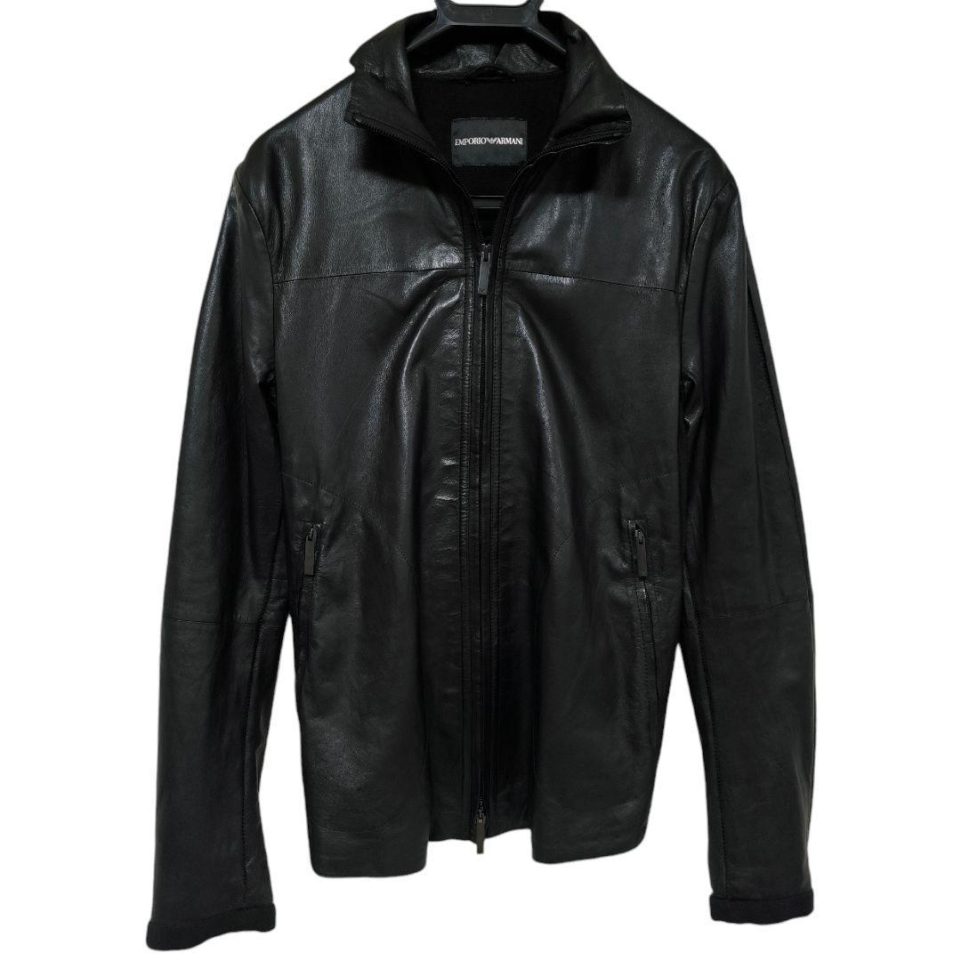 EMPORIO ARMANI　レザー　切替　ジャケット　GACKT着用