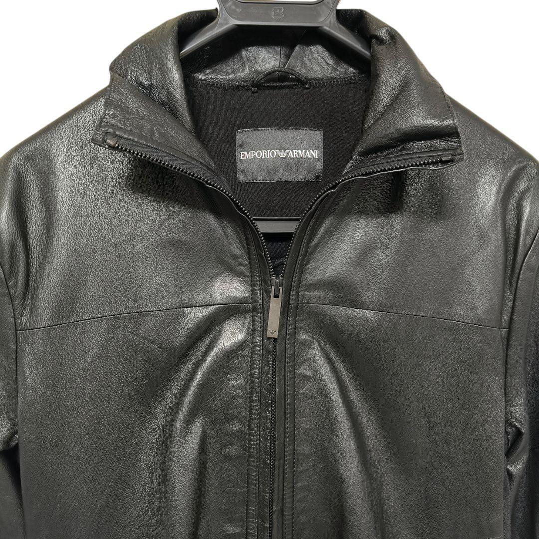 EMPORIO ARMANI　レザー　切替　ジャケット　GACKT着用