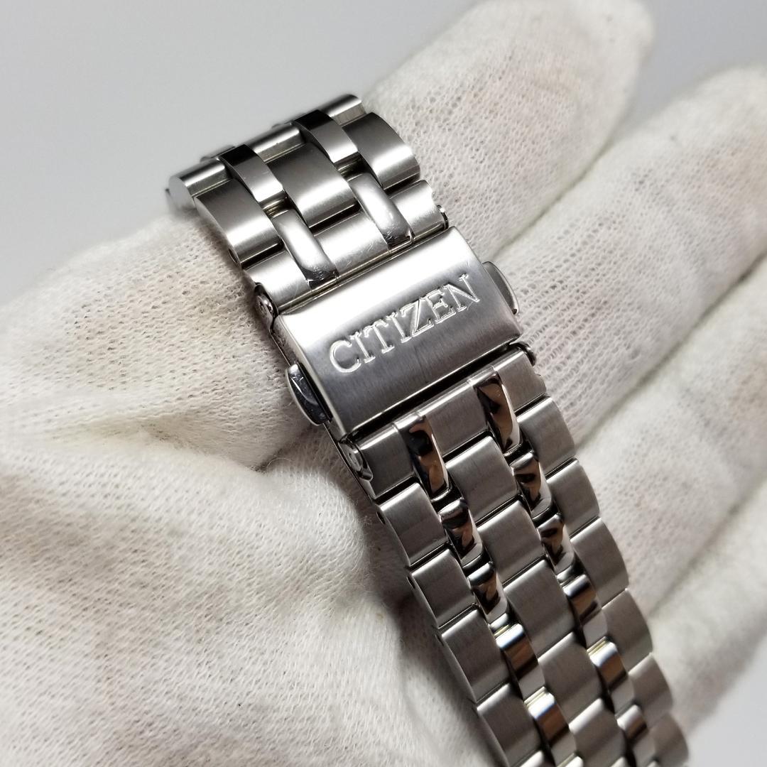 極美品 シチズン 自動巻 8210-S099935 ブラック文字盤 裏スケ