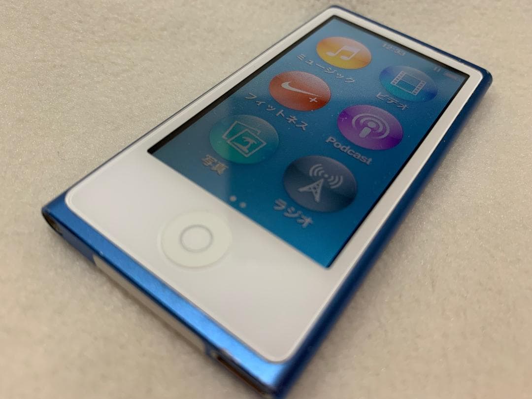【美品】Apple iPod nano 第7世代 16GB ブルー