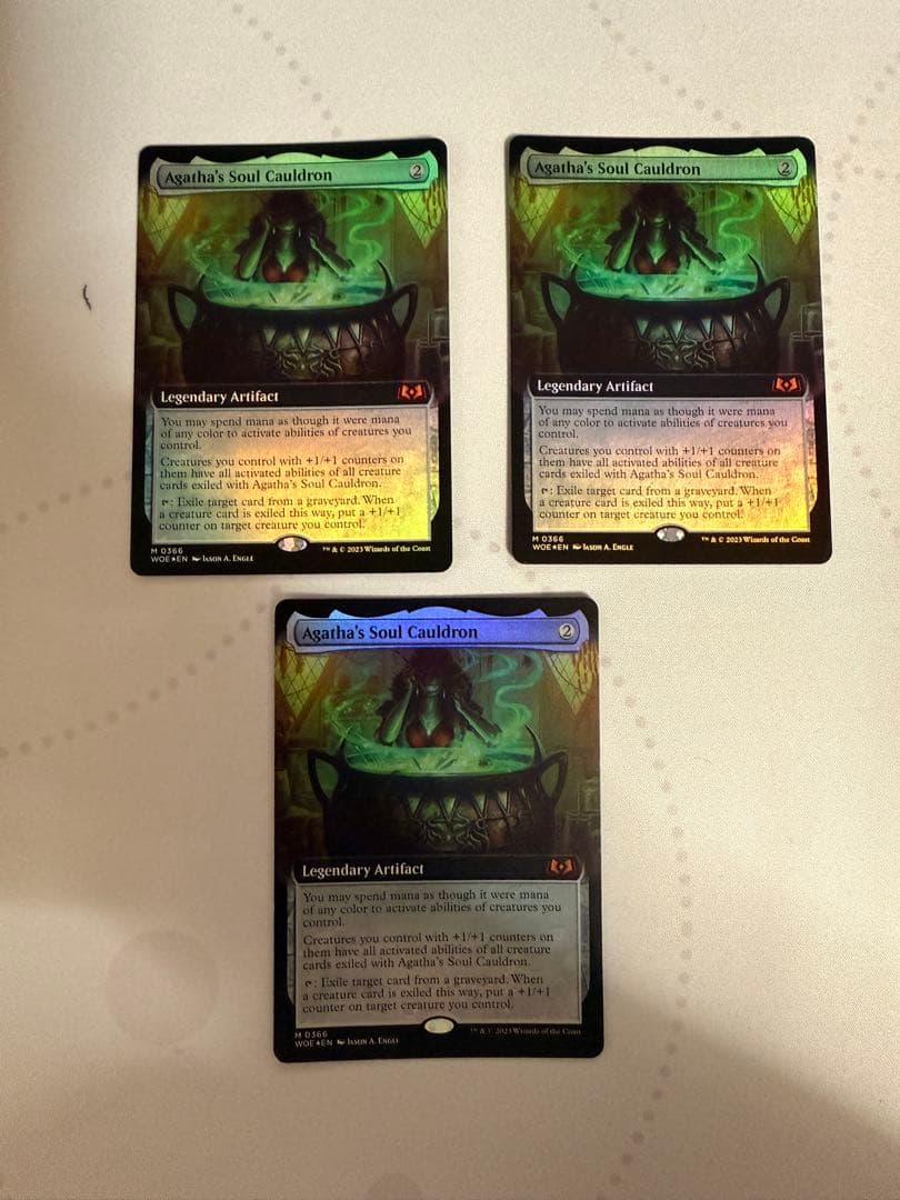 MTG アガサの魂の大釜 拡張 英語 foil 3枚セット