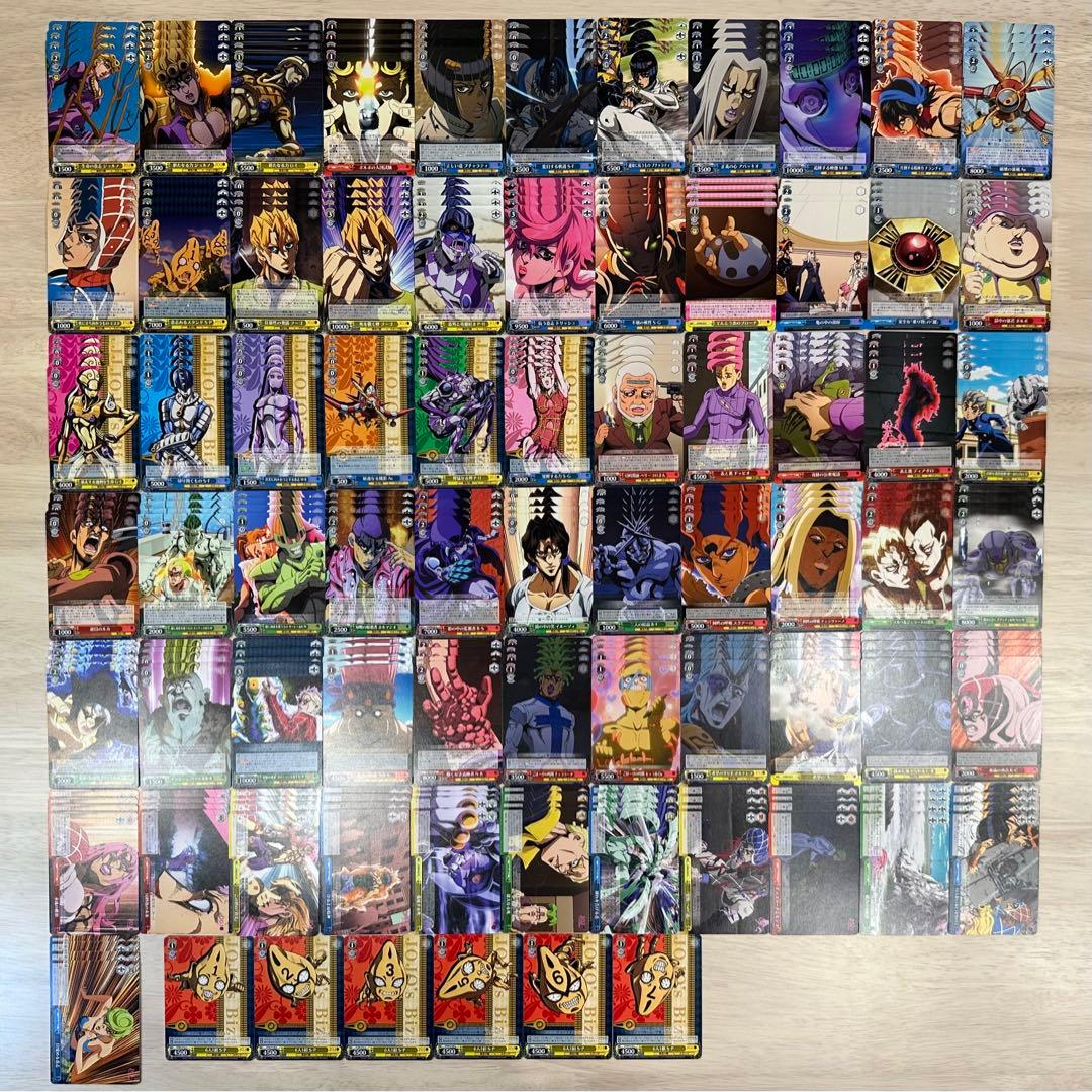 ジョジョの奇妙な冒険 5部 黄金の風 ノーマル4コンセット ヴァイスシュヴァルツ