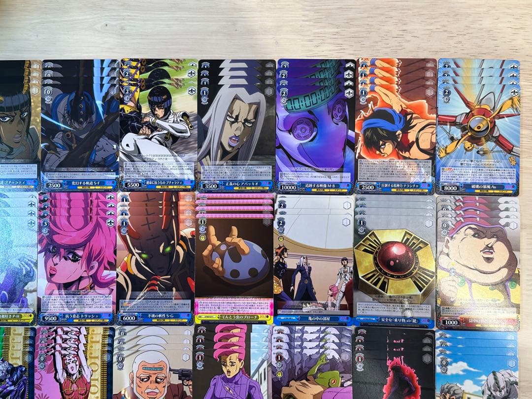 ジョジョの奇妙な冒険 5部 黄金の風 ノーマル4コンセット ヴァイスシュヴァルツ