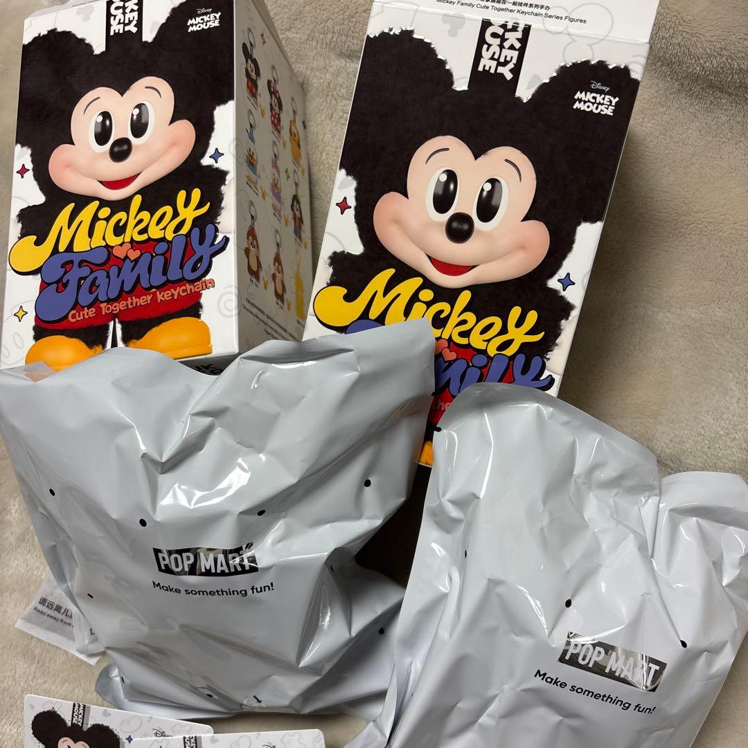 POPMART mickey family ミッキー＆プルート 2体セット