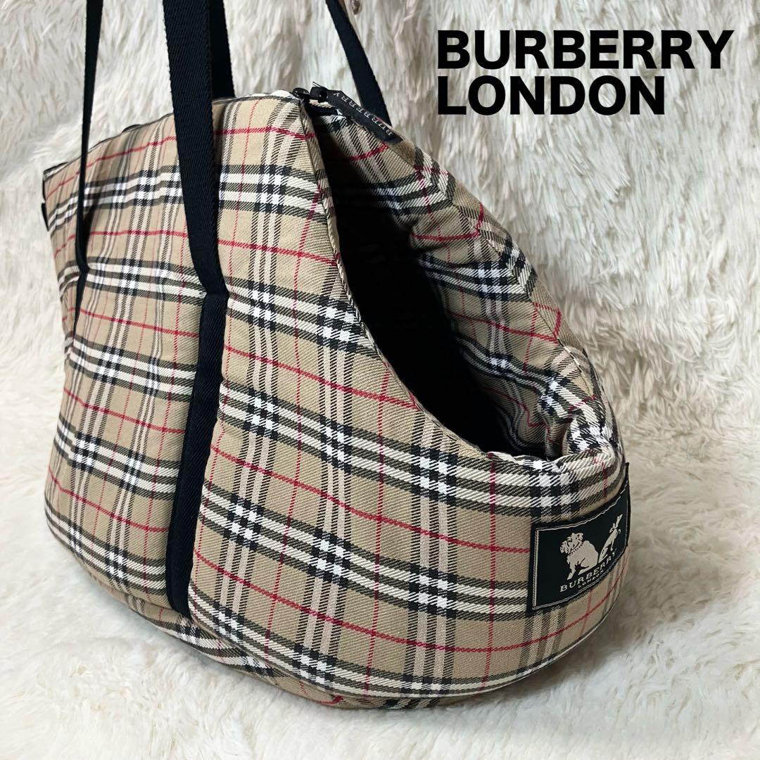 希少✨美品✨ バーバリー ペットキャリーバッグ クッション性 ノバチェック