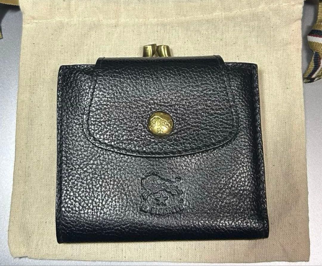 【使用感なし　美品】イルビゾンテ　がま口折り財布　54202309640