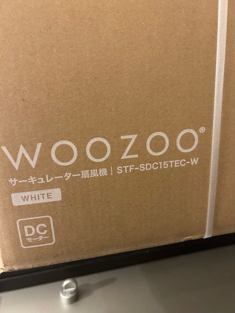 WOOZOO 扇風機 STF-SDC15TEC-W ホワイト
