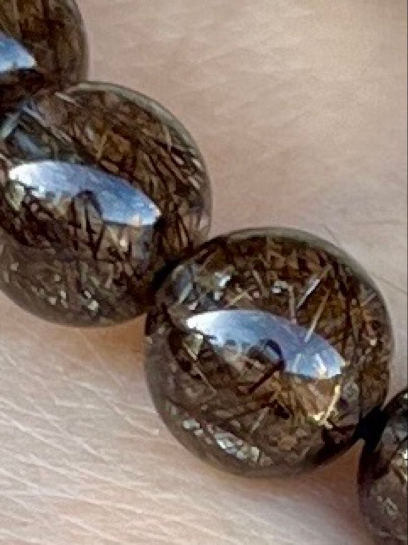 希少✳︎ブラックブロンズルチルクォーツ財運を築く✳︎勝負強さルチル沢山