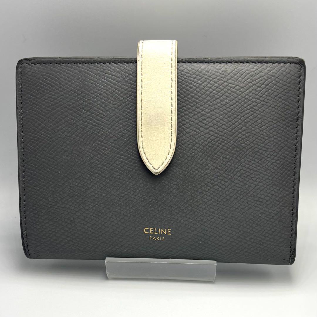 ちりツーキ 　　CELINE セリーヌ ミディアム ストラップウォレット