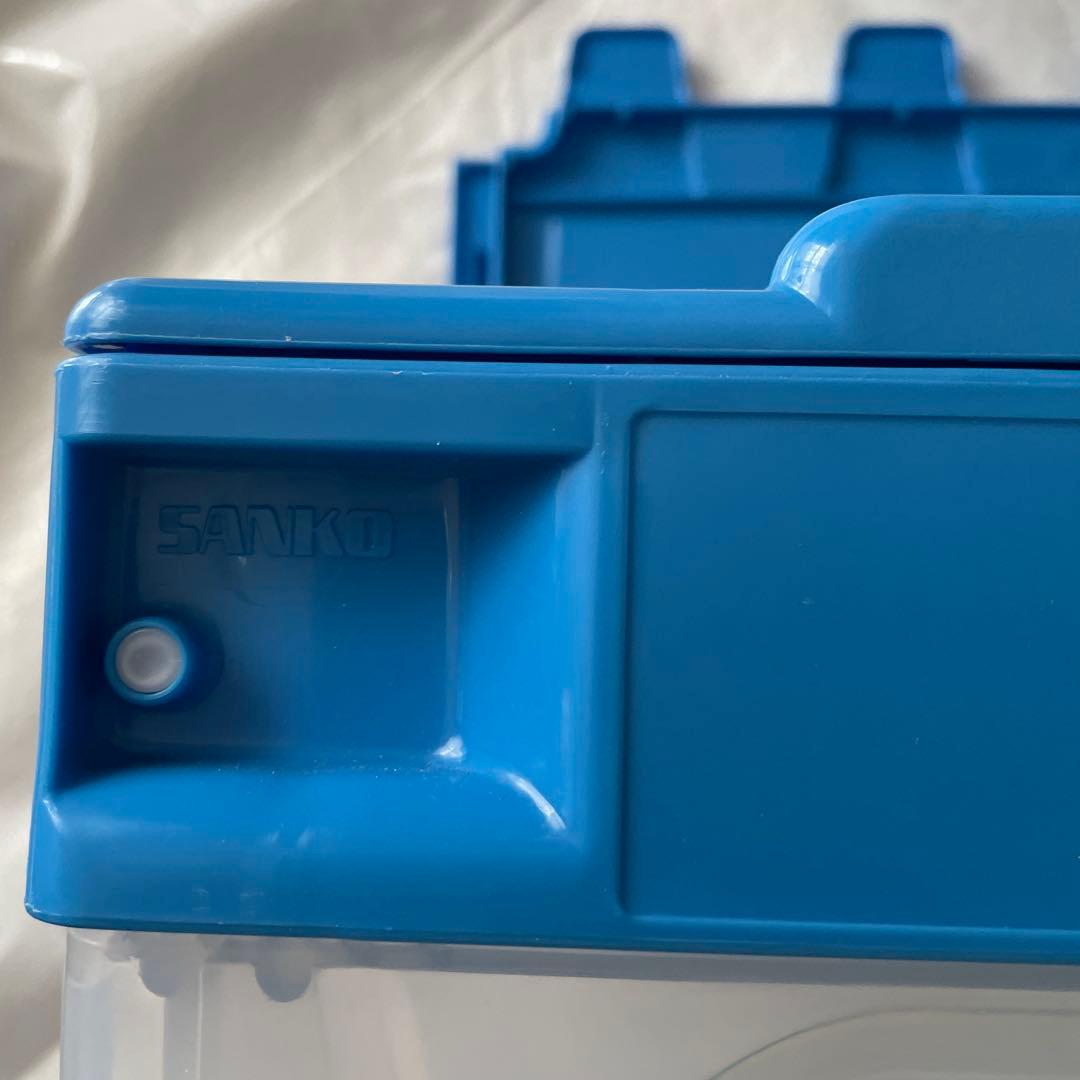 サンコー　折りたたみ コンテナ P51B 蓋付き 5個