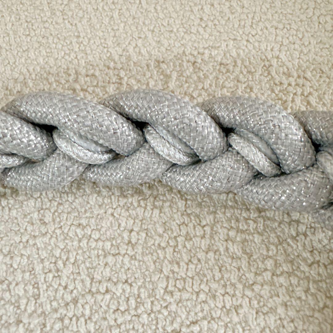Topologie トポロジー 8.0mm ブレイデッド オーロープ　シルバー