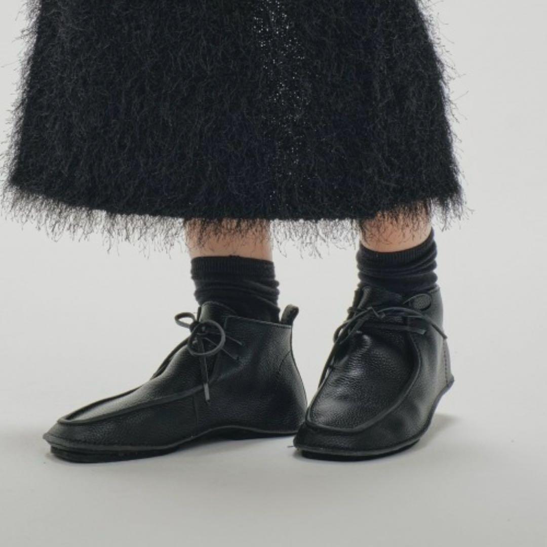 靴 Leather Moccasin Shoes 23.5cm TODAYFUL