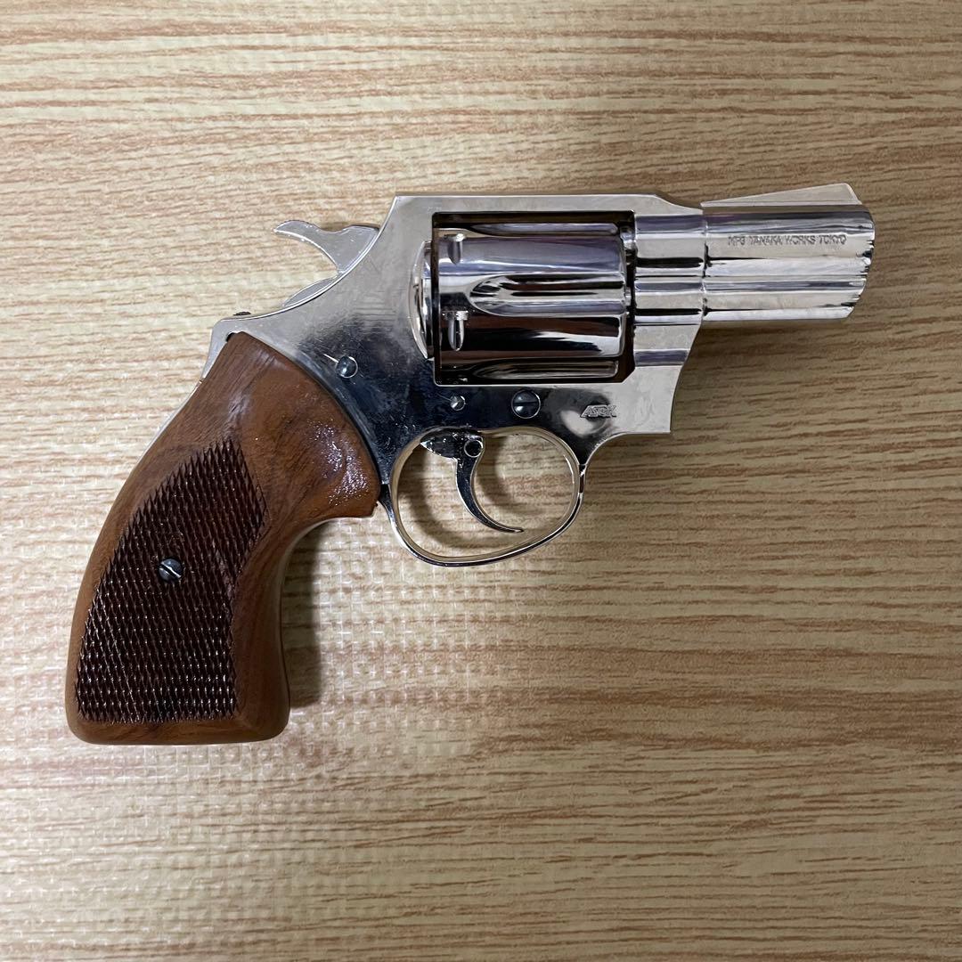 (現状品) タナカ コルト デテクティブスペシャル38 シルバー ガスリボルバー