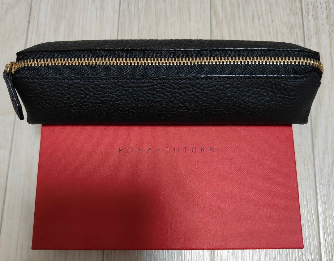 BONAVENTURA　ペンケース　シュリンクレザー 黒
