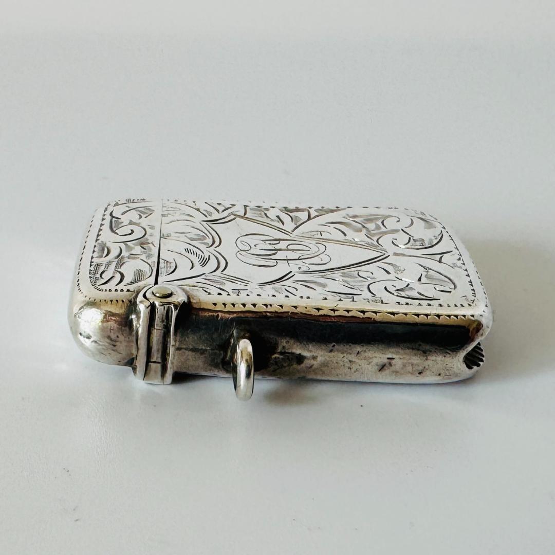 ★1910年代 英国 ★アンティーク 純銀製 マッチケース イギリス 925