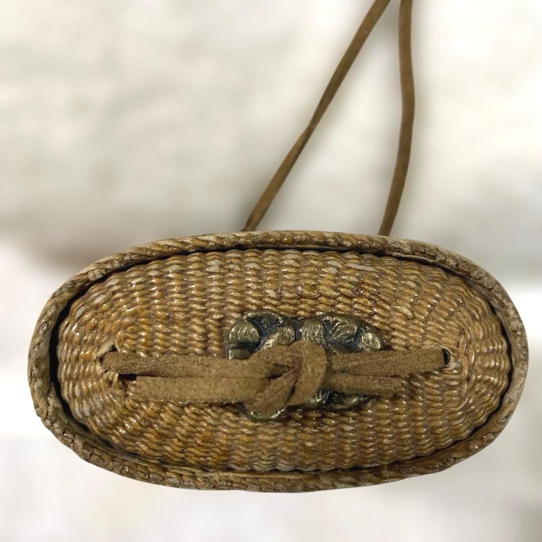 A-6 提物　下げ物　竹細工　在銘　根付　小物入れ　雑貨　時代物　美術品　工芸品