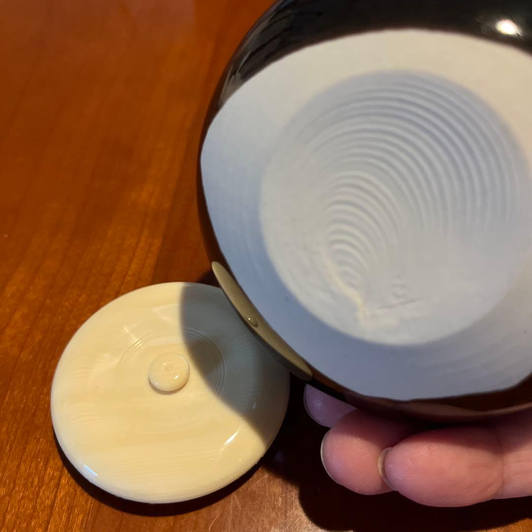 大海　茶入れ　桶谷定一作