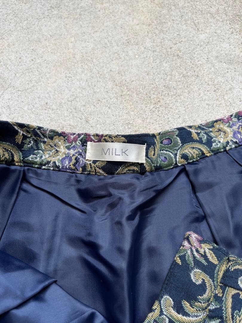 【美品】MILK ビンテージ　スカート　ゴブラン調