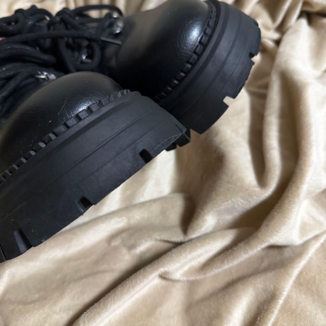 zara マルチレースチャンキーシューズ 41