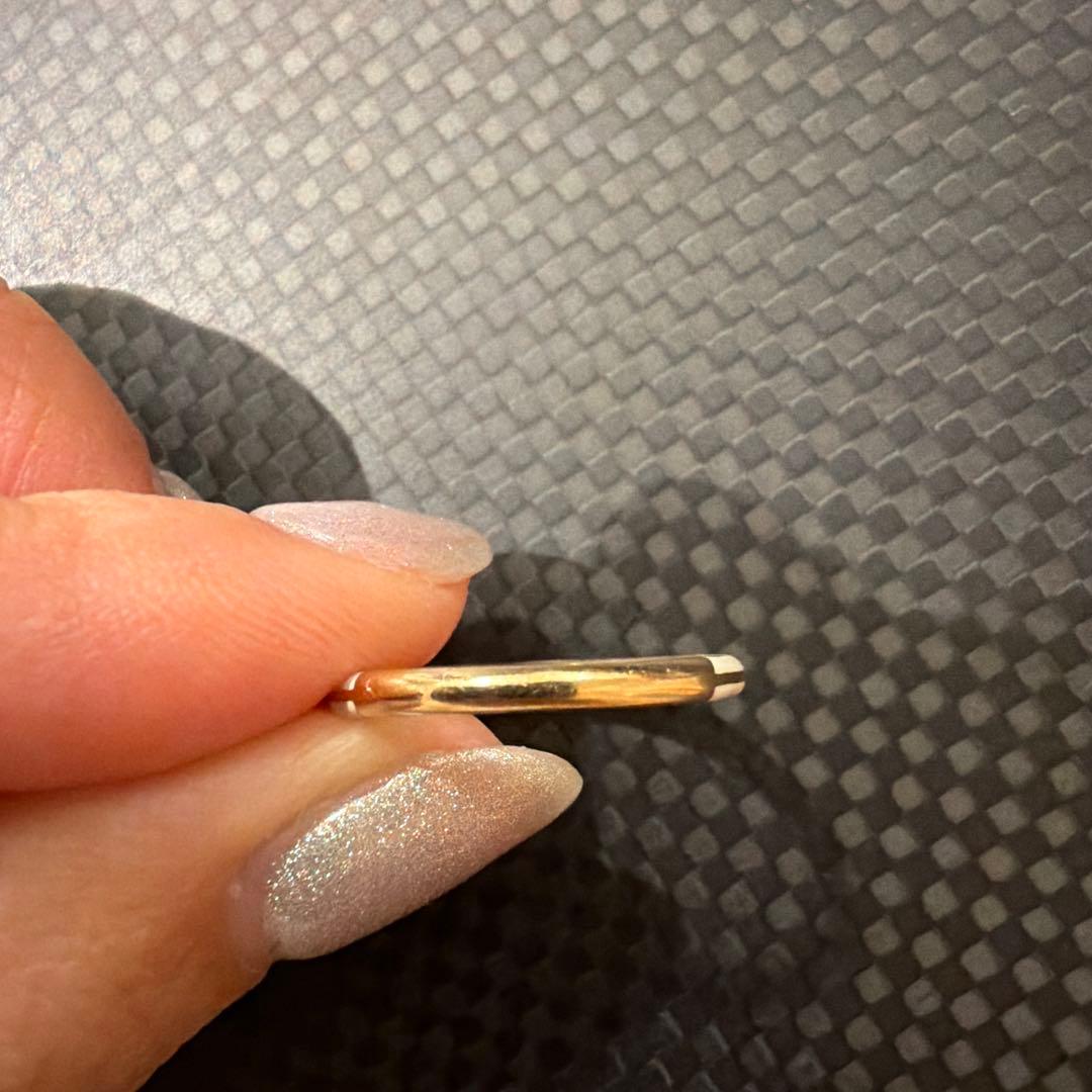 スタージュエリー　エナメルリング　11号　0.004ct K10