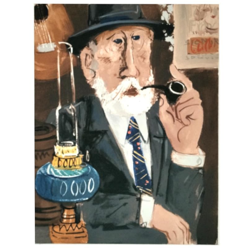 ☆増田 誠☆「ムッシュ」　リトグラフ　159/200　未使用額！